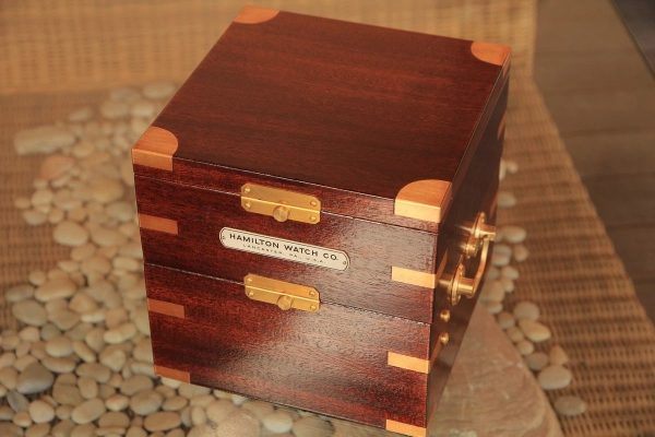 Marine Ship Chronometer Box Hamilton Model 21-