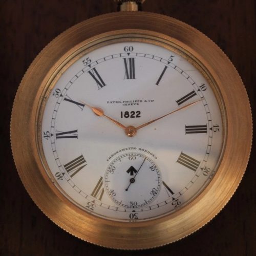 Vintage Patek, Philippe & Cie Geneve Chronometro Gondolo WWI deck watch
