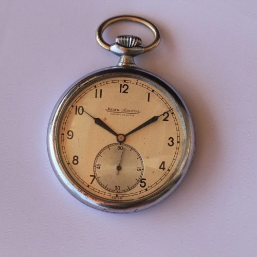 Vintage large navigation Jaeger-Le-Coultre pocket watch c1940-