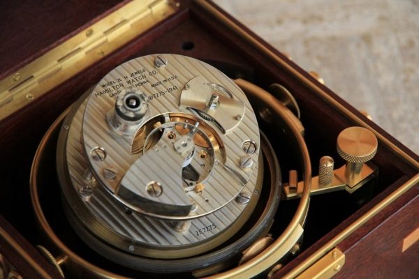 s-l960 (1) Vintage HAMILTON MODEL21 MARINE ship CHRONOMETER 1941-