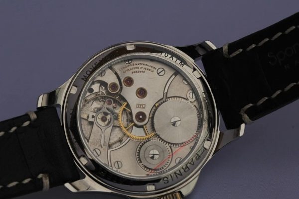 s-l960 (10) Vintage Military Pocket Movement Cal 37.9 ABC Wrist Watch Longines Steel Case-