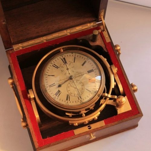 Small antique ship Marine chronometer Parkinson & Frodsham 1840s