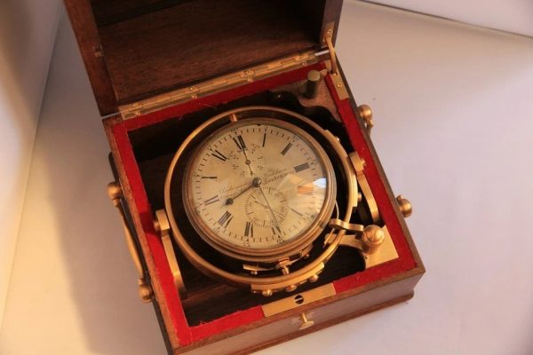 s-l960 (10) Small antique ship Marine chronometer Parkinson & Frodsham 1840s