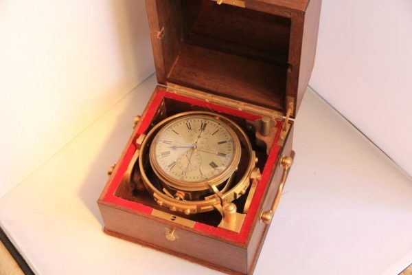 s-l960 (11) Small antique ship Marine chronometer Parkinson & Frodsham 1840s
