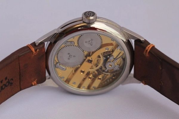 Chronometer POCKET MOVEMENT wrist watch iwc cal 73 Sailboat mahogany box
