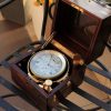 Vintage marine ship clock chronometer A.Johannsen & Co #80..