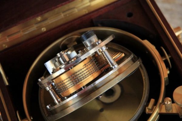 s-l960 Vintage HAMILTON MODEL21 MARINE ship CHRONOMETER 1941-