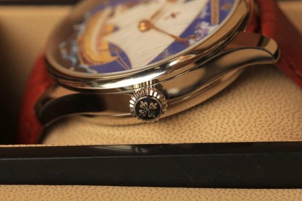 s-l960 (16) Gondola PATEK PHILIPPE GENEVE MEN'S POCKET WATCH movement nameplate 14k gold