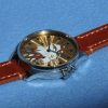 Nice chronometer Wrist pocket watch sailboat Illinois 21jewels