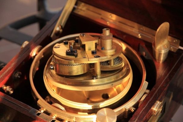 Vintage marine ship clock chronometer A.Johannsen & Co #80..