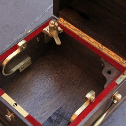 Box for vintage 1850s Marine ship chronometer
