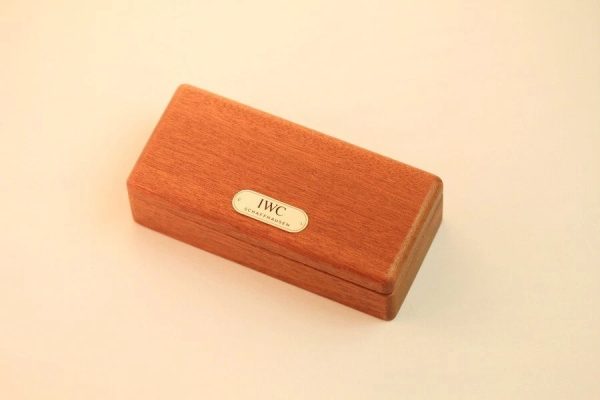 Chronometer POCKET MOVEMENT wrist watch iwc cal 73 Sailboat mahogany box