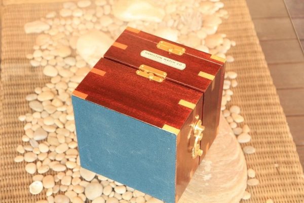 Marine Ship Chronometer Box Hamilton Model 21-
