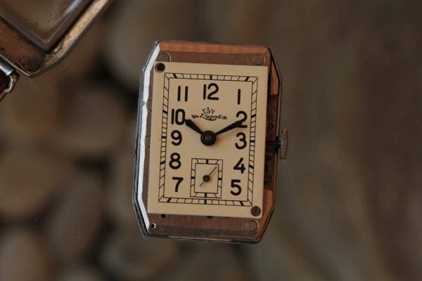 s-l960 (3) Vintage Rare Wrist Watch Kirova 1GChZ Tank Case 1930s-