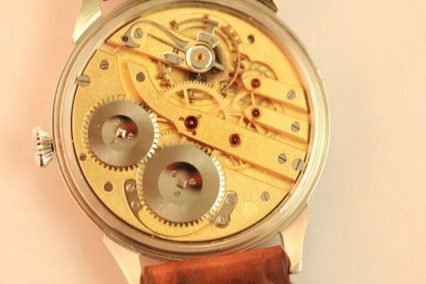 Chronometer POCKET MOVEMENT wrist watch iwc cal 73 Sailboat mahogany box