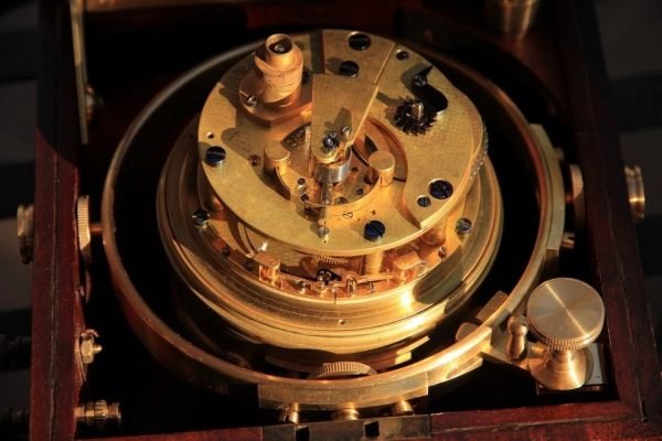Vintage marine ship clock chronometer A.Johannsen & Co #80..