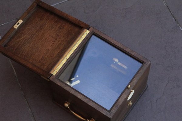 s-l960 (4) Box for vintage 1850s Marine ship chronometer