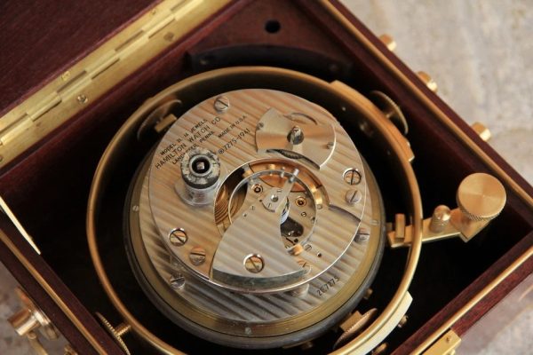 s-l960 (4) Vintage HAMILTON MODEL21 MARINE ship CHRONOMETER 1941-