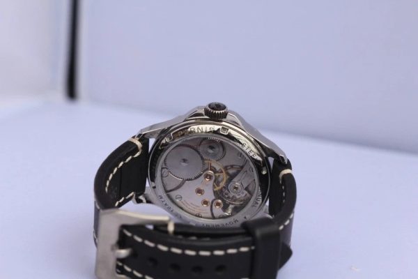 s-l960 (4) Vintage Military Pocket Movement Cal 37.9 ABC Wrist Watch Longines Steel Case-