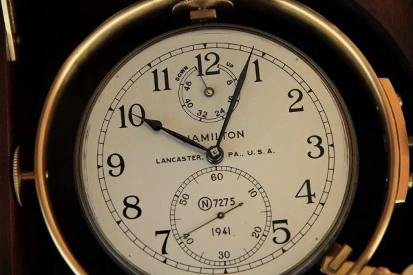s-l960 (5) Vintage HAMILTON MODEL21 MARINE ship CHRONOMETER 1941-