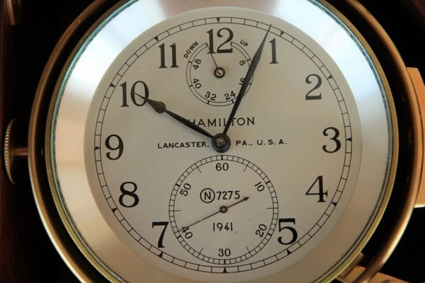 s-l960 (6) Vintage HAMILTON MODEL21 MARINE ship CHRONOMETER 1941-