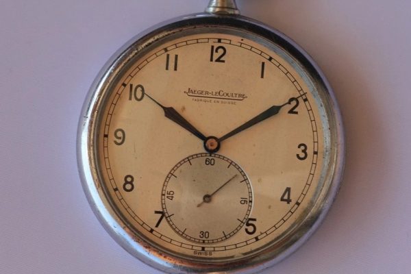 Vintage large navigation Jaeger-Le-Coultre pocket watch c1940-