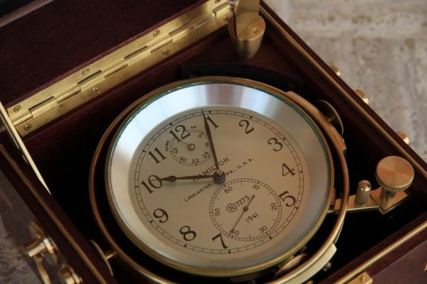 s-l960 (7) Vintage HAMILTON MODEL21 MARINE ship CHRONOMETER 1941-
