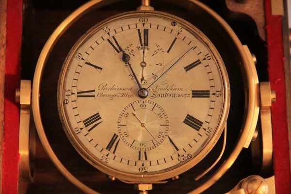 s-l960 (8) Small antique ship Marine chronometer Parkinson & Frodsham 1840s