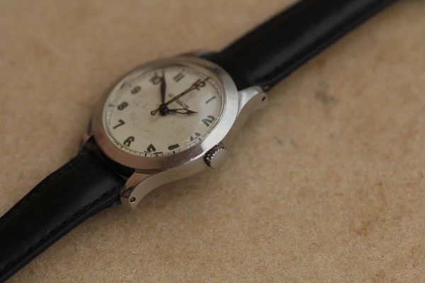 s-l960 (8) Vintage pilot's military wrist watch Jaeger Lecoultre chronometer cal450/2