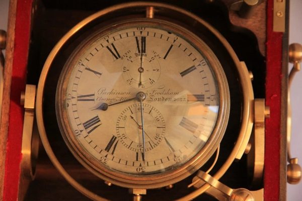 s-l960 (9) Small antique ship Marine chronometer Parkinson & Frodsham 1840s