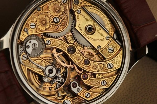s-l960 (9) Gondola PATEK PHILIPPE GENEVE MEN'S POCKET WATCH movement nameplate 14k gold