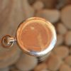 Vintage pocket watch chronometer omega silver case hanter